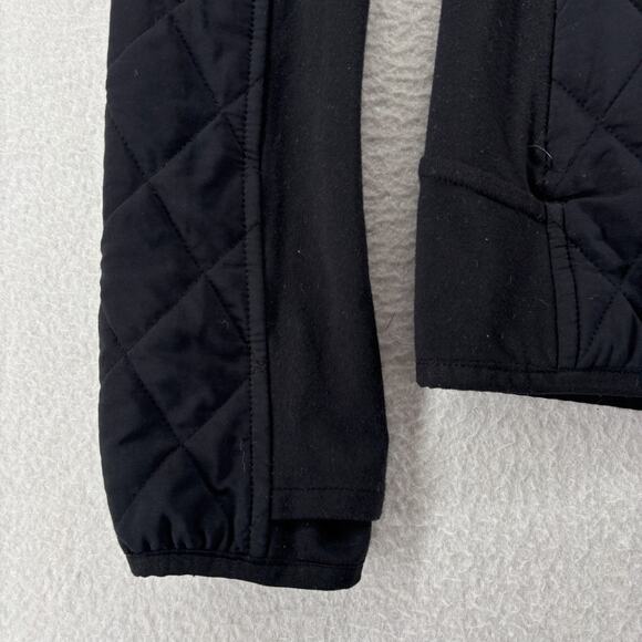 ATHLETA Jacket S Upside Quilted Full Zip Outdoor Athleisure Stretch Black - Picture 8 of 16
